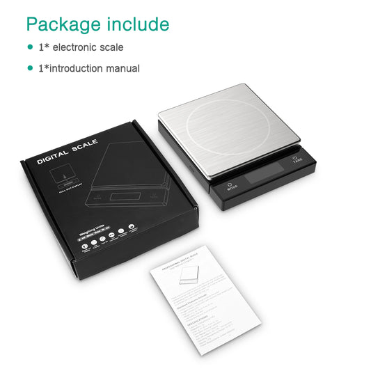 Digital Kitchen Scale 10KG /1G Scale Kitchen Scale with Pull-Out LCD Display High-Precision Weighing Scale with Tare Function